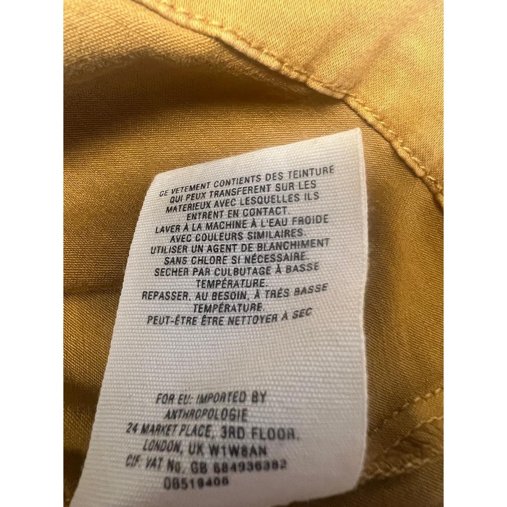 Pilcro and the Letterpress Utility Skirt Womens 2 Mustard Yellow Excellent Cargo - Picture 8 of 11